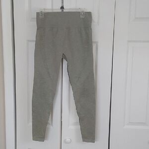 Heathered Green Textured Leggings